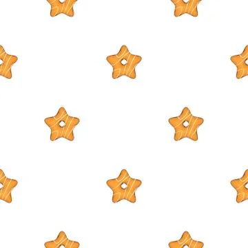 Illustration on theme big set identical biscuit, kit colorful pastry cookie Stock Illustration