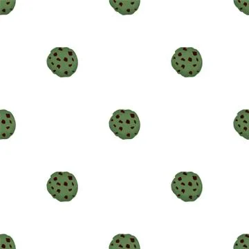 Illustration on theme big set identical biscuit, kit colorful pastry cookie 스톡 일러스트