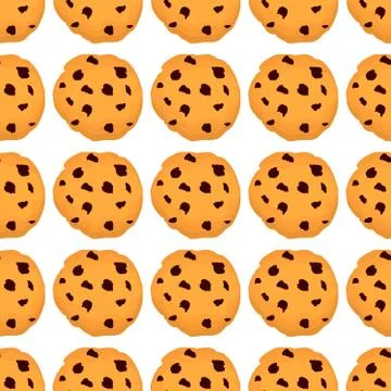 Illustration on theme big set identical biscuit, kit colorful pastry cookie イラスト素材