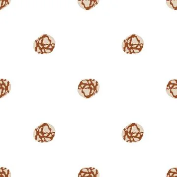 Illustration on theme big set identical biscuit, kit colorful pastry cookie Illustrazione stock