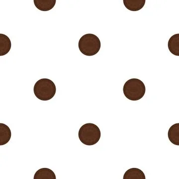 Illustration on theme big set identical biscuit, kit colorful pastry cookie Illustrazione stock