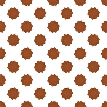 Illustration on theme big set identical biscuit, kit colorful pastry cookie Stock Illustration