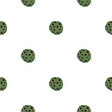 Illustration on theme big set identical biscuit, kit colorful pastry cookie 스톡 일러스트