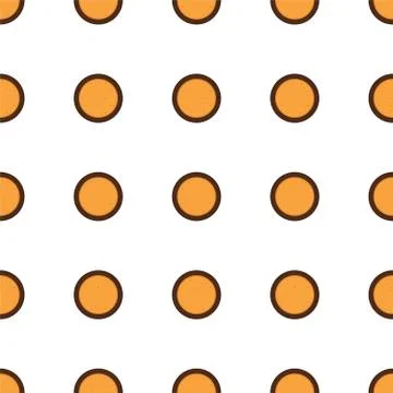 Illustration on theme big set identical biscuit, kit colorful pastry cookie Stock Illustration