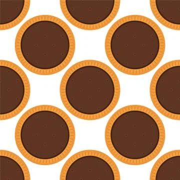 Illustration on theme big set identical biscuit, kit colorful pastry cookie イラスト素材