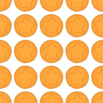 Illustration on theme big set identical biscuit, kit colorful pastry cookie Illustrazione stock
