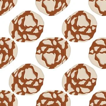 Illustration on theme big set identical biscuit, kit colorful pastry cookie 스톡 일러스트