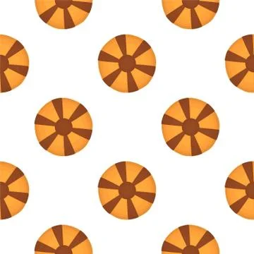 Illustration on theme big set identical biscuit, kit colorful pastry cookie イラスト素材
