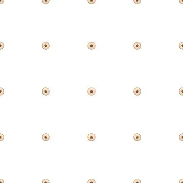 Illustration on theme big set identical biscuit, kit colorful pastry cookie Stock Illustration
