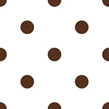 Illustration on theme big set identical biscuit, kit colorful pastry cookie Illustrazione stock