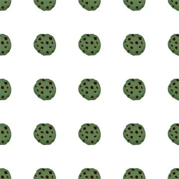 Illustration on theme big set identical biscuit, kit colorful pastry cookie イラスト素材