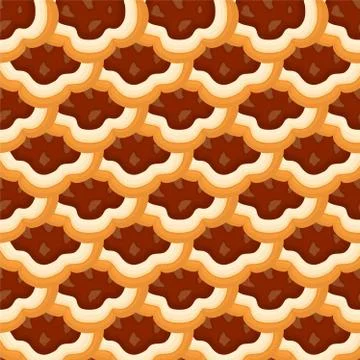 Illustration on theme big set identical biscuit, kit colorful pastry cookie 스톡 일러스트