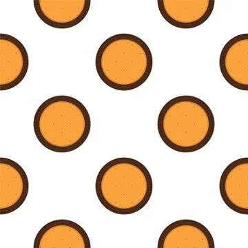 Illustration on theme big set identical biscuit, kit colorful pastry cookie 스톡 일러스트