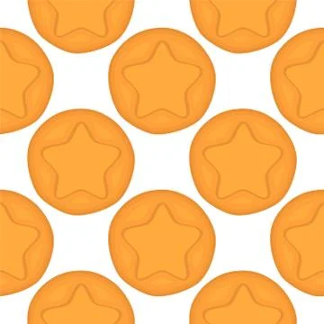 Illustration on theme big set identical biscuit, kit colorful pastry cookie Illustrazione stock