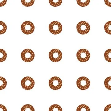 Illustration on theme big set identical biscuit, kit colorful pastry cookie イラスト素材