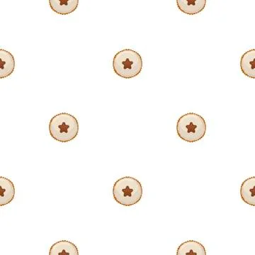Illustration on theme big set identical biscuit, kit colorful pastry cookie イラスト素材