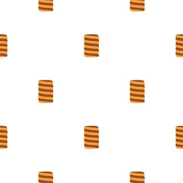 Illustration on theme big set identical biscuit, kit colorful pastry cookie 스톡 일러스트