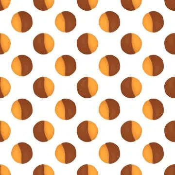 Illustration on theme big set identical biscuit, kit colorful pastry cookie Stock Illustration