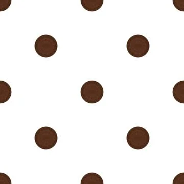 Illustration on theme big set identical biscuit, kit colorful pastry cookie 스톡 일러스트