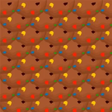 Illustration on theme big set identical biscuit, kit colorful pastry cookie イラスト素材