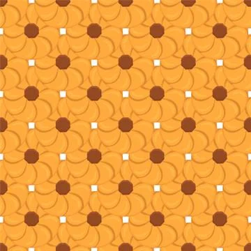 Illustration on theme big set identical biscuit, kit colorful pastry cookie Stock Illustration