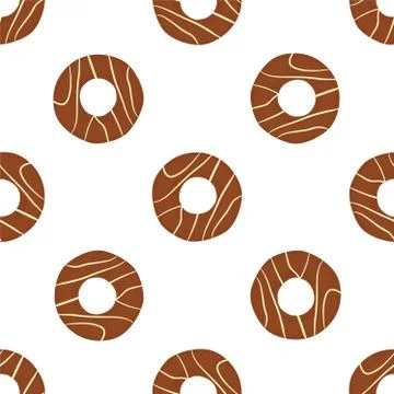 Illustration on theme big set identical biscuit, kit colorful pastry cookie 스톡 일러스트