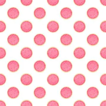 Illustration on theme big set identical biscuit, kit colorful pastry cookie イラスト素材