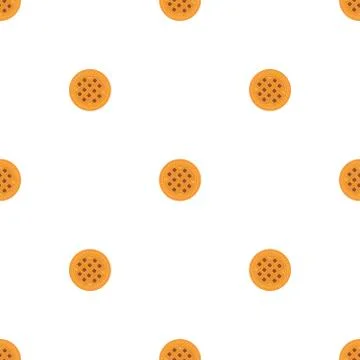 Illustration on theme big set identical biscuit, kit colorful pastry cookie Illustrazione stock