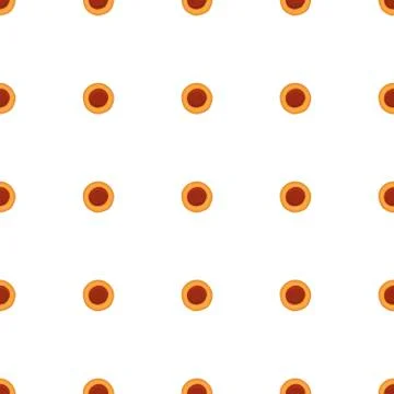 Illustration on theme big set identical biscuit, kit colorful pastry cookie Illustrazione stock