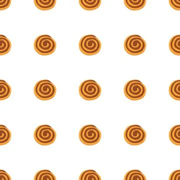 Illustration on theme big set identical biscuit, kit colorful pastry cookie Stock Illustration