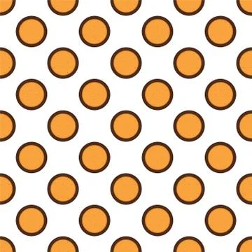 Illustration on theme big set identical biscuit, kit colorful pastry cookie Illustrazione stock