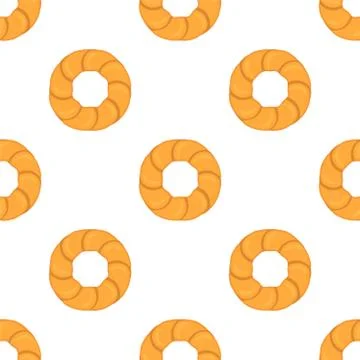 Illustration on theme big set identical biscuit, kit colorful pastry cookie Stock Illustration