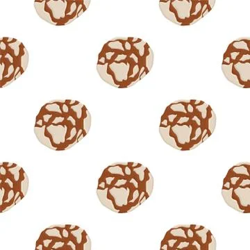 Illustration on theme big set identical biscuit, kit colorful pastry cookie 스톡 일러스트