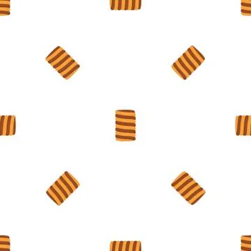 Illustration on theme big set identical biscuit, kit colorful pastry cookie 스톡 일러스트
