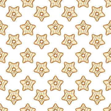 Illustration on theme big set identical biscuit, kit colorful pastry cookie イラスト素材