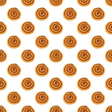 Illustration on theme big set identical biscuit, kit colorful pastry cookie Illustrazione stock