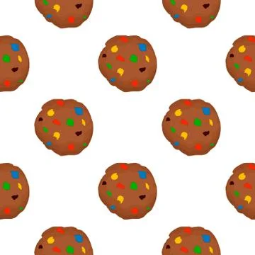 Illustration on theme big set identical biscuit, kit colorful pastry cookie イラスト素材