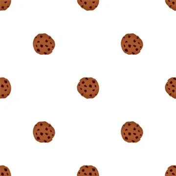 Illustration on theme big set identical biscuit, kit colorful pastry cookie Illustrazione stock