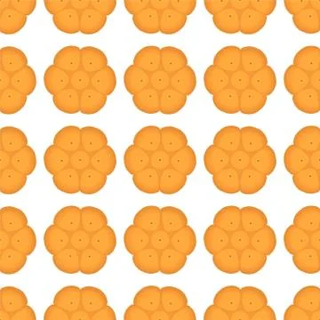 Illustration on theme big set identical biscuit, kit colorful pastry cookie Stock Illustration