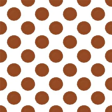 Illustration on theme big set identical biscuit, kit colorful pastry cookie Stock Illustration