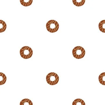 Illustration on theme big set identical biscuit, kit colorful pastry cookie Illustrazione stock