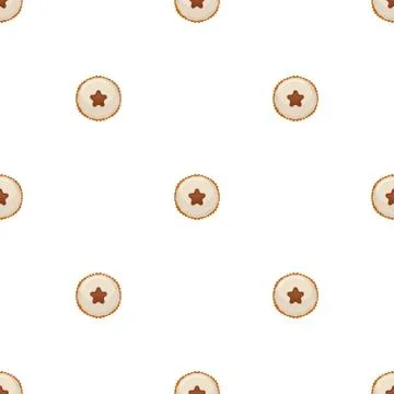 Illustration on theme big set identical biscuit, kit colorful pastry cookie 스톡 일러스트