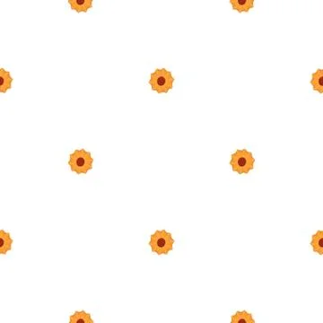 Illustration on theme big set identical biscuit, kit colorful pastry cookie Illustrazione stock
