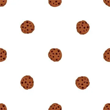 Illustration on theme big set identical biscuit, kit colorful pastry cookie Illustrazione stock