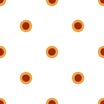 Illustration on theme big set identical biscuit, kit colorful pastry cookie Illustrazione stock