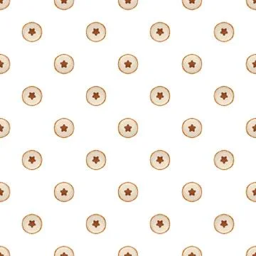 Illustration on theme big set identical biscuit, kit colorful pastry cookie 스톡 일러스트
