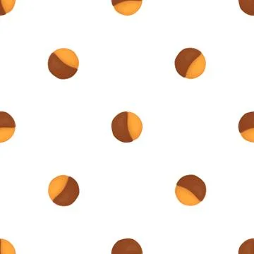 Illustration on theme big set identical biscuit, kit colorful pastry cookie 库存插图