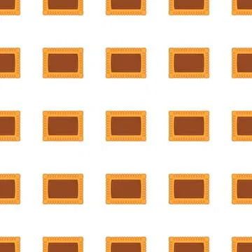 Illustration on theme big set identical biscuit, kit colorful pastry cookie Stockillustratie