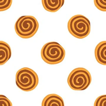 Illustration on theme big set identical biscuit, kit colorful pastry cookie Illustrazione stock