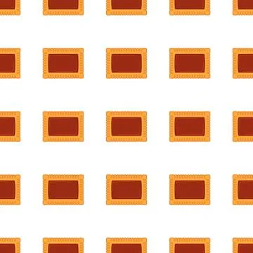 Illustration on theme big set identical biscuit, kit colorful pastry cookie Illustrazione stock